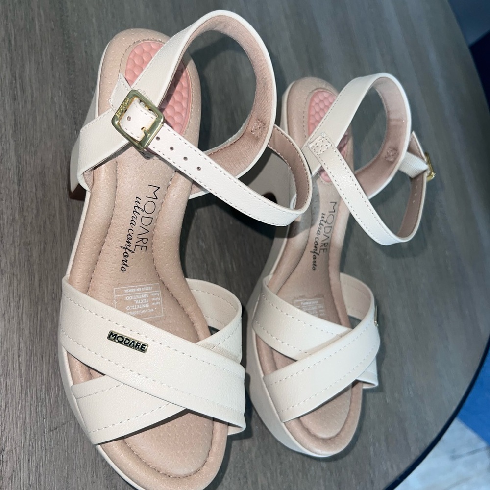 Cream heels